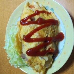 肉じゃがで☆オムレツ